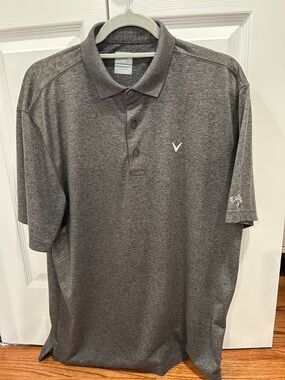 Callaway Men's Dark Gray Heather Polo